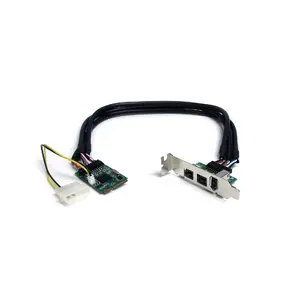 Карта-адаптер Mini PCIe StarTech с 3 портами IEEE 1394 (2b/1a), PCIe, чип TI XIO2213B, полно-/низкопрофильная
