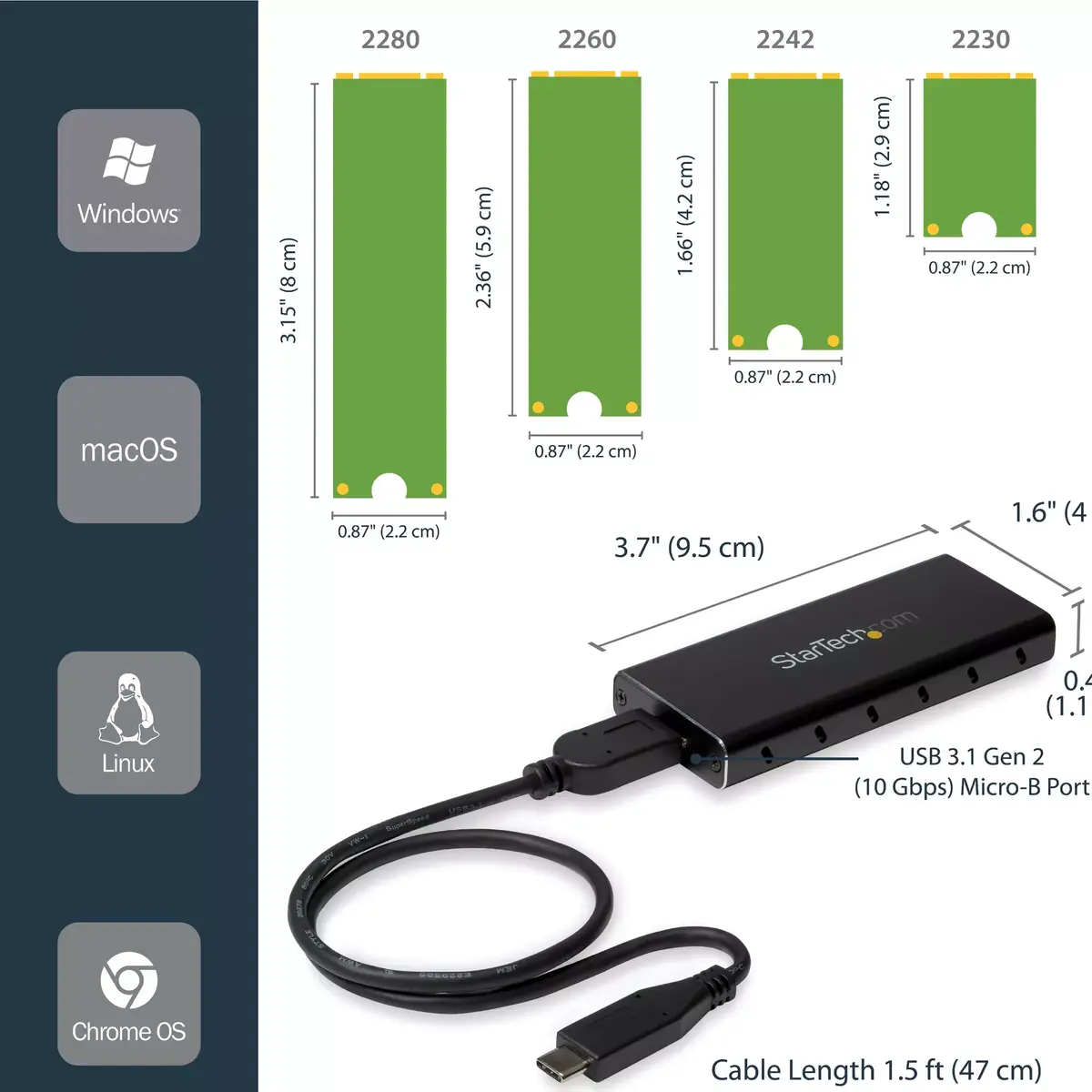 SSD Enclosure StarTech.com SM21BMU31C3 Photo 7