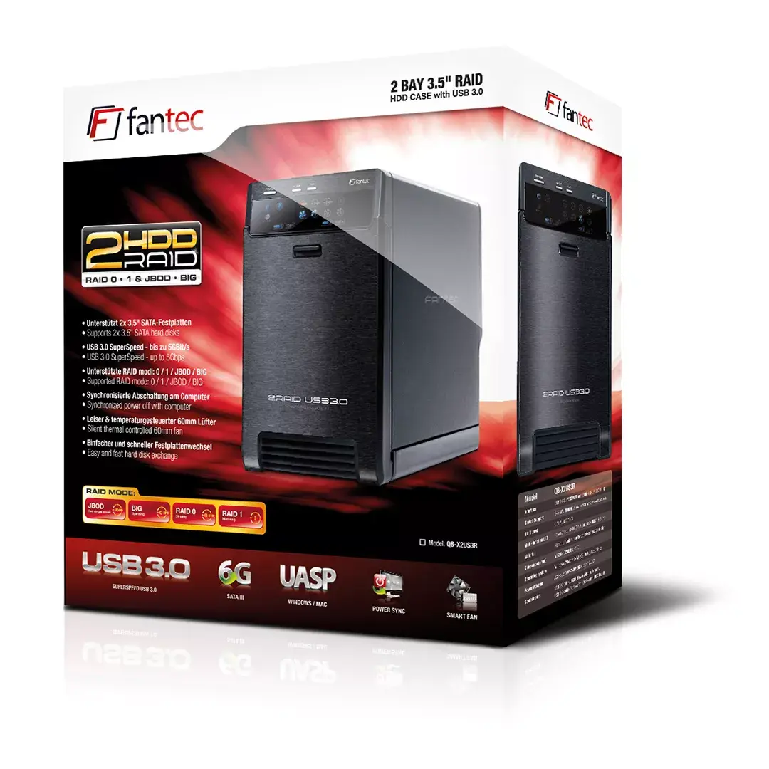 Disku masīvs Fantec QB-X2US3R Photo 6