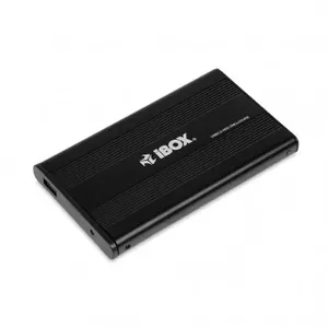 HDD enclosure IBOX HD-01 Black 2.5" metal, 1× SATA, USB 2.0 Type-A, up to 1 TB