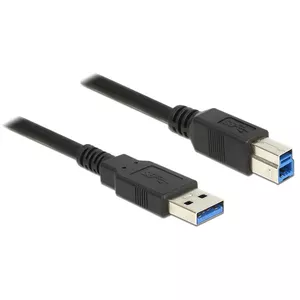 USB cable DeLOCK 85067 USB 3.2 Gen 1 1.5 m USB A USB B Black