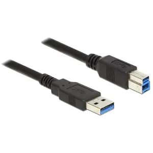 USB кабель DeLOCK 85070 USB 3.2 Gen 1 5м USB A USB B Черный