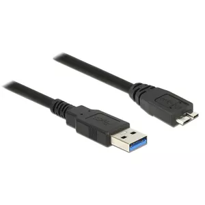 USB Cable DeLOCK 85075 USB 3.2 Gen 1 3m USB A Micro-USB B Black