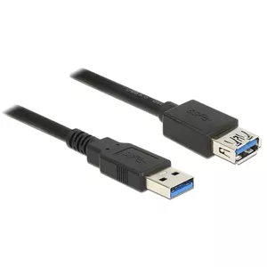 USB Cable DeLOCK 85056 USB 3.2 Gen 1 2m USB A Black