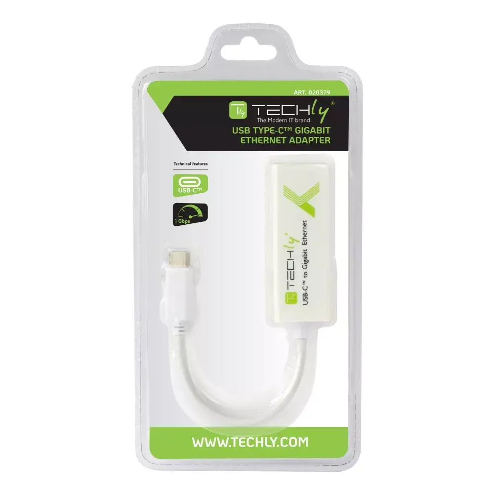 Kabeļa adapteris USB 3.1 Type CM Techly IADAP USB31-ETGIGA Photo 2
