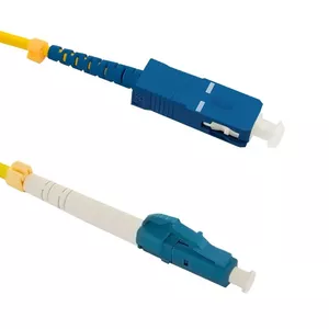 InfiniBand / Fibre optic cable QOLTEC 54340 — 3 m, LC to SC, 9 µm core, yellow