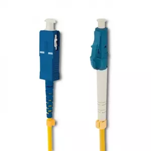 Fibre optic cable QOLTEC 54341, G.652D, 5 m, LC to SC, yellow