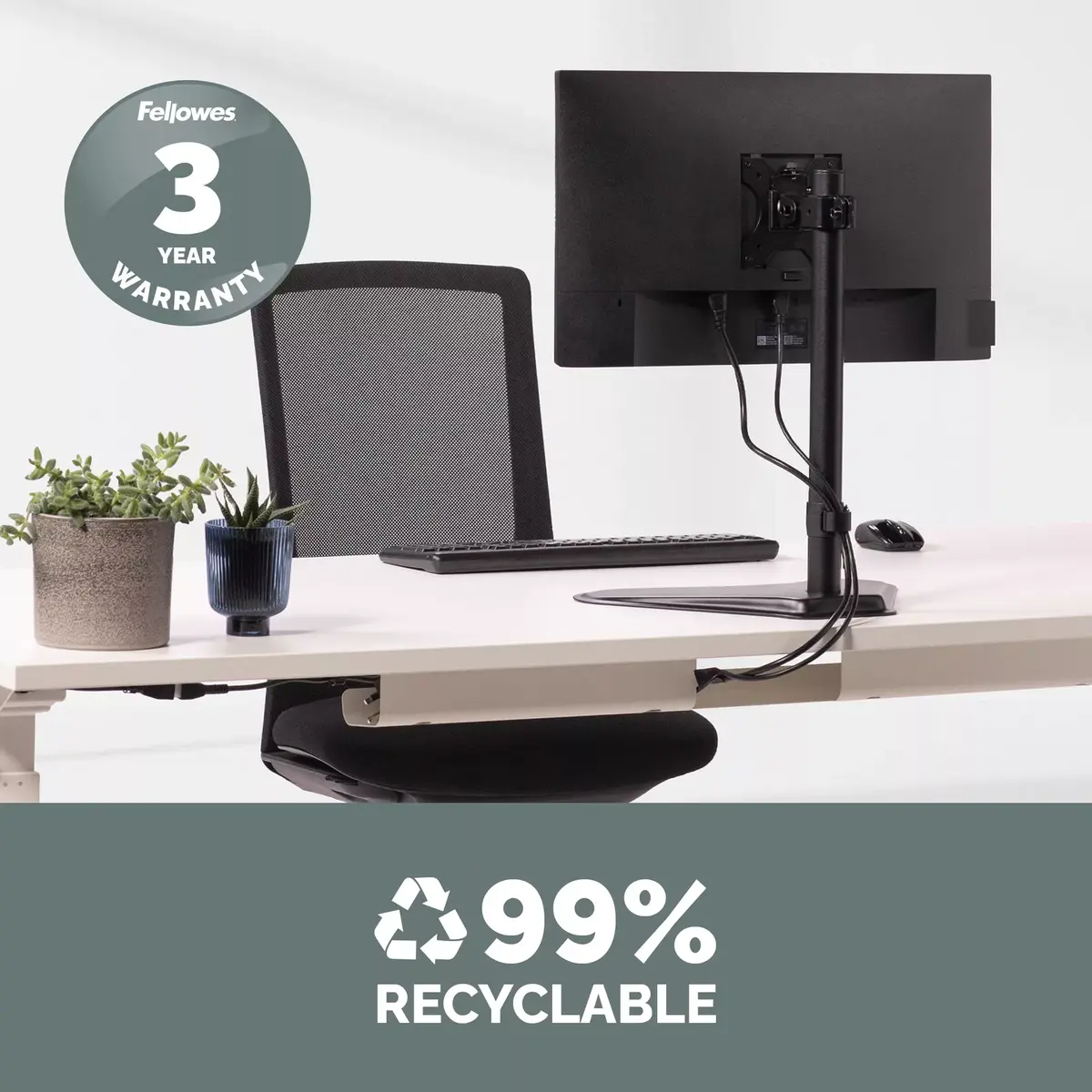 Brīvi stāvošs statīvs Fellowes Seasa Single 32" Photo 5