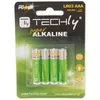 Baterijas Techly Blister 4 AAA Alkaline LR03 1.5V Photo 4