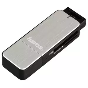 Hama 123900 кардридер USB 3.2 Gen 1 (3.1 Gen 1) Черный, Серебристый