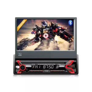 Auto radio Audiocore AC9100 — 1DIN, 12 V DC, 7" (17,8 cm) ekrāns, MP3/3GP atskaņošana, MicroSD/USB, FM/AM, 2‑kanālu audio izvade, tālvadība iekļauta
