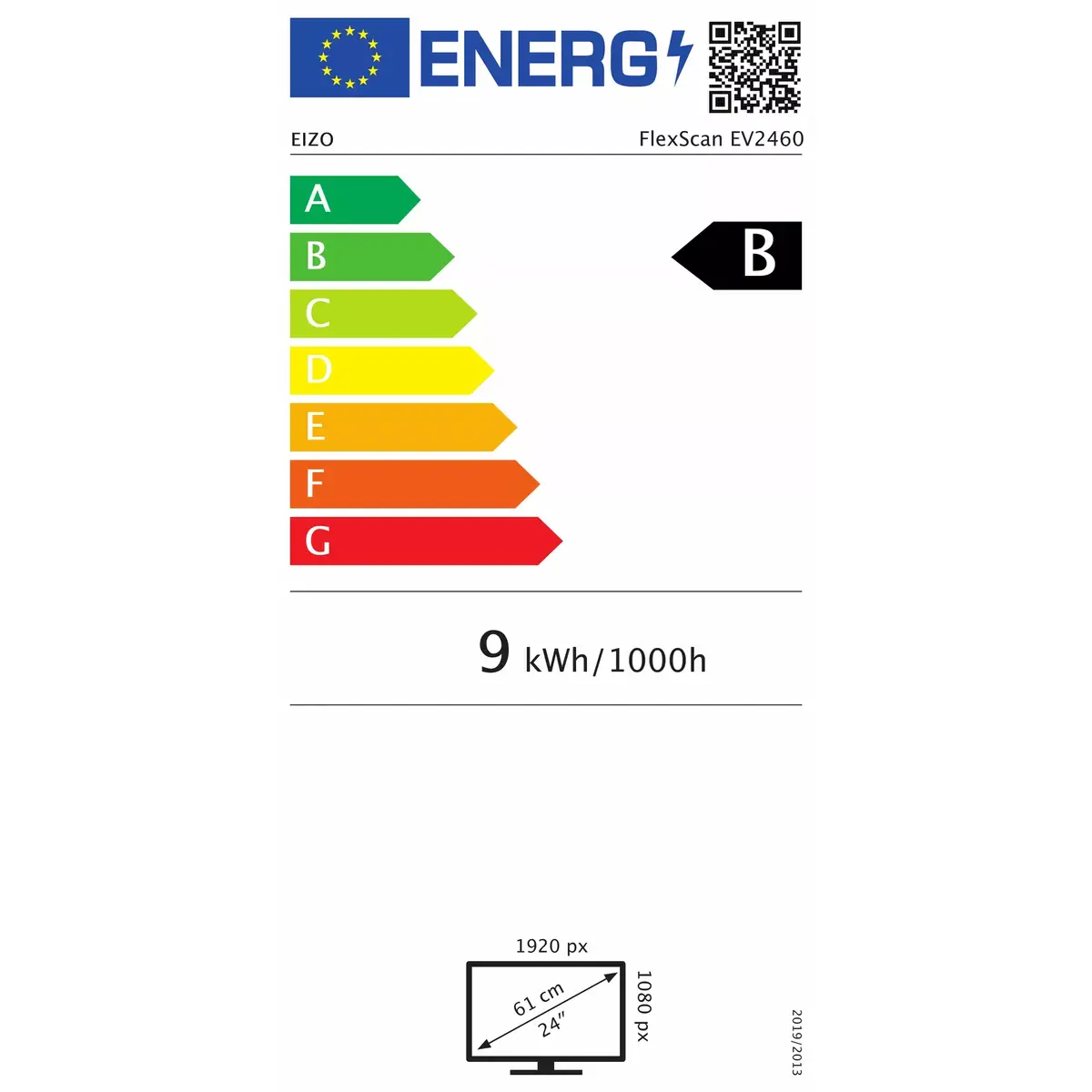 EIZO EV2460-BK 23.8" IPS LED Full HD монитор Photo 8