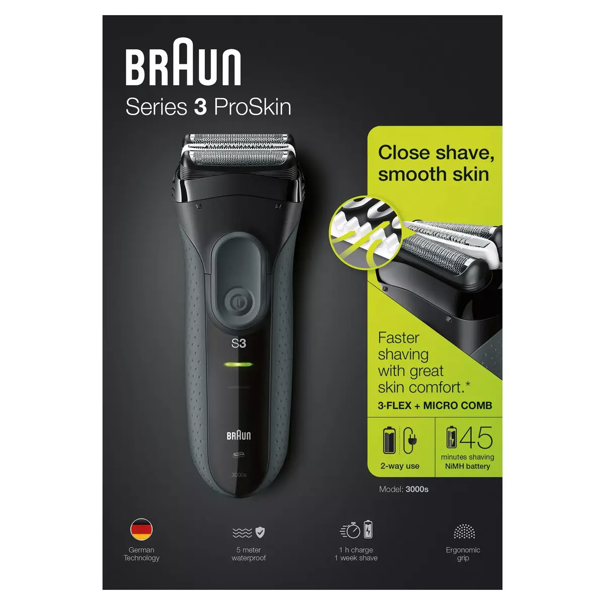 Электробритва Braun Series 3 3000s Photo 3