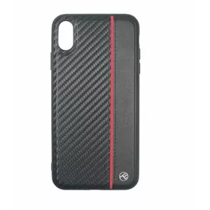 Aizsargvāciņš Tellur Cover iPhone XS Max — melns oglekļa izskats