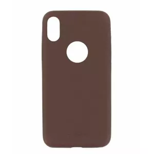 Protective cover Tellur Slim Synthetic Leather for iPhone X/XS — Brown