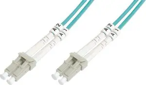 Digitus OM3 Multimode Fiber Optic Patch Cord LC to LC 3 m Duplex 50/125 µm