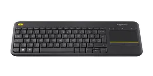 Logitech Wireless Touch Keyboard K400 Plus Straight RF Wireless QWERTZ German Layout Black with Touchpad