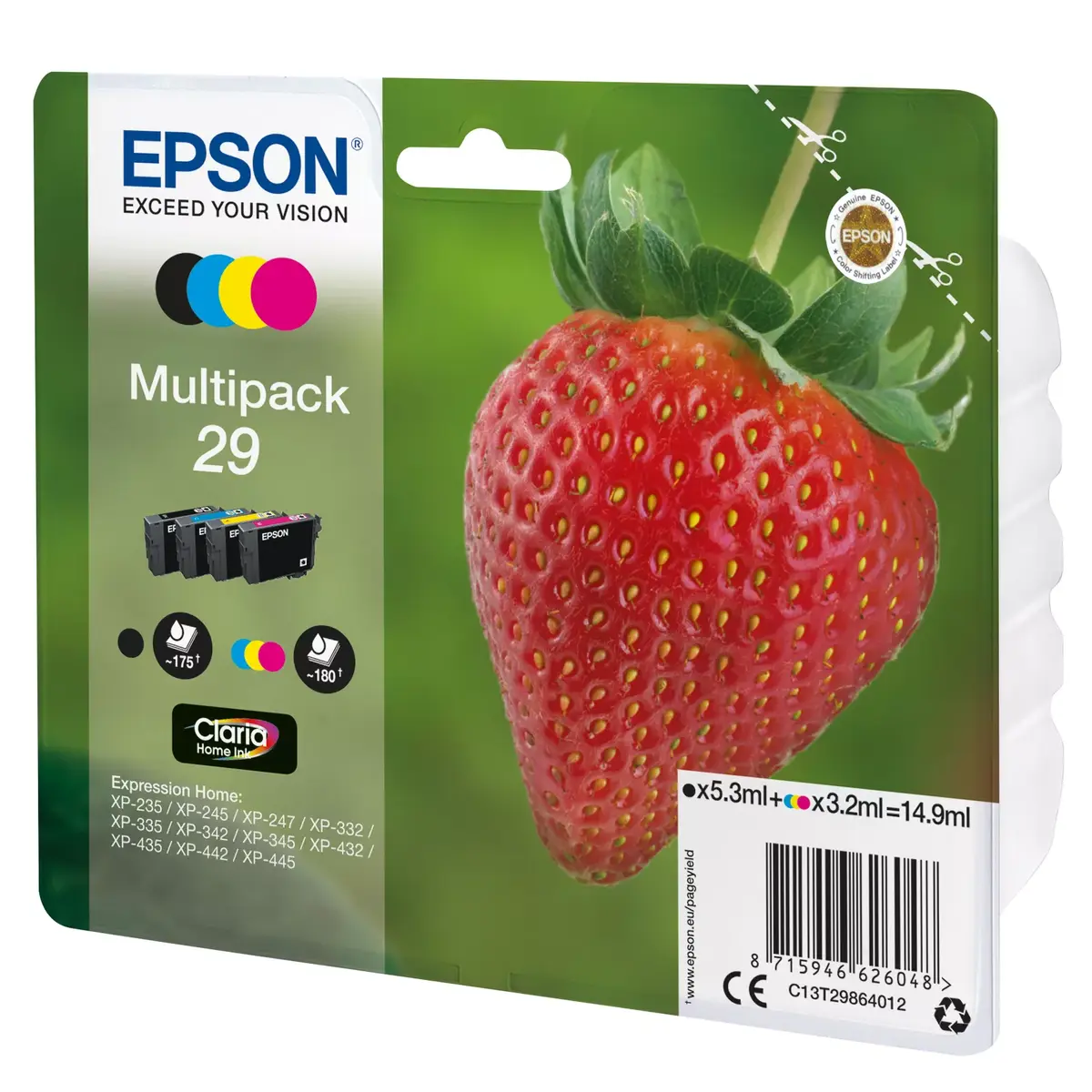 Kārtridžs Epson Multipack Fraise - Tinte Claria C13T29864022 Melns Photo 2