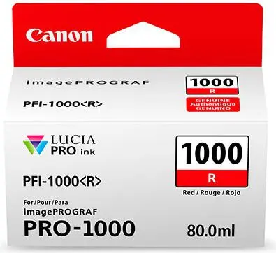 Kārtridžs Canon PFI-1000 R Sarkanā, 0554C001