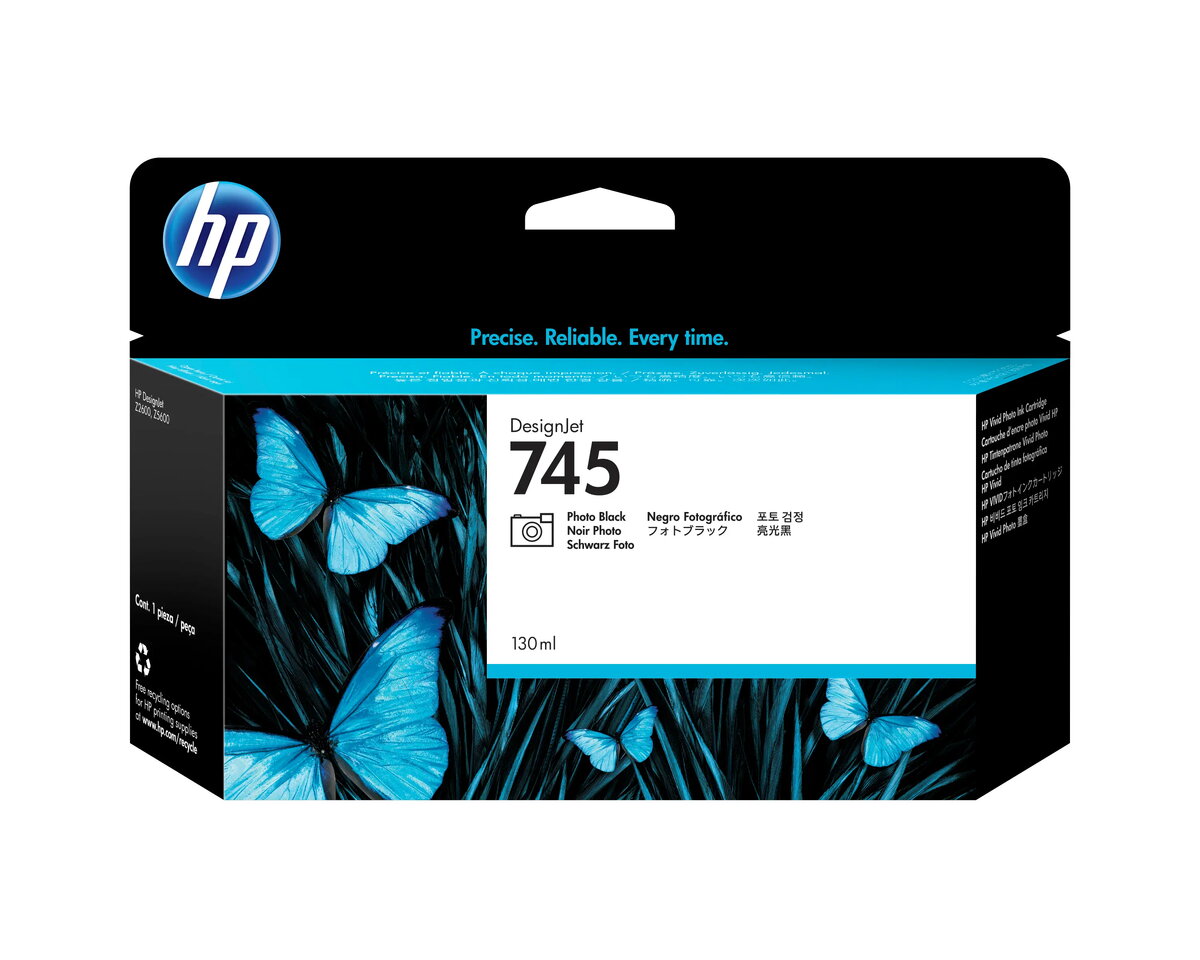 HP 745 130 ml Foto melnās