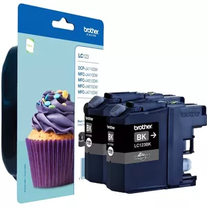 Картридж Brother LC123BK 2-pack 2 шт Черный