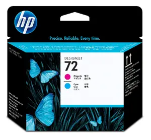 HP 72 Magenta and Cyan Printhead with Thermal Inkjet Technology Compatible with HP DesignJet T610 T620 T770 T1100 T1200 T2300 T790 T1300 Printers