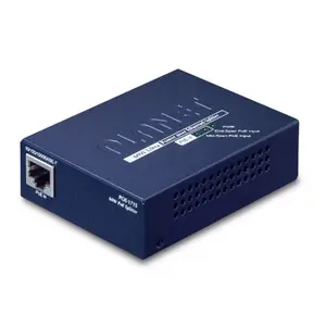 Сетевой сплиттер PLANET POE-171S с Power over Ethernet (PoE) синий, 52–56 В, 2x RJ-45, 10/100/1000Base-T