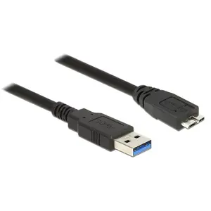 USB кабель DeLOCK 85072 USB 3.2 Gen 1 1м USB A Micro-USB B черный