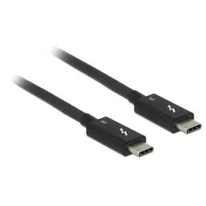 USB кабель DeLOCK 84844 USB 3.2 Gen 2 0.5м USB C черный