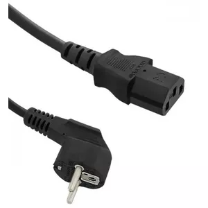 Power cable QOLTEC 50549 — 1.4 m, CEE7/7 to C13 coupler, Black