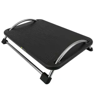 Footrest TECHLY ICA-FR 13 — adjustable black ABS foot rest, 430×280 mm, 1.24 kg
