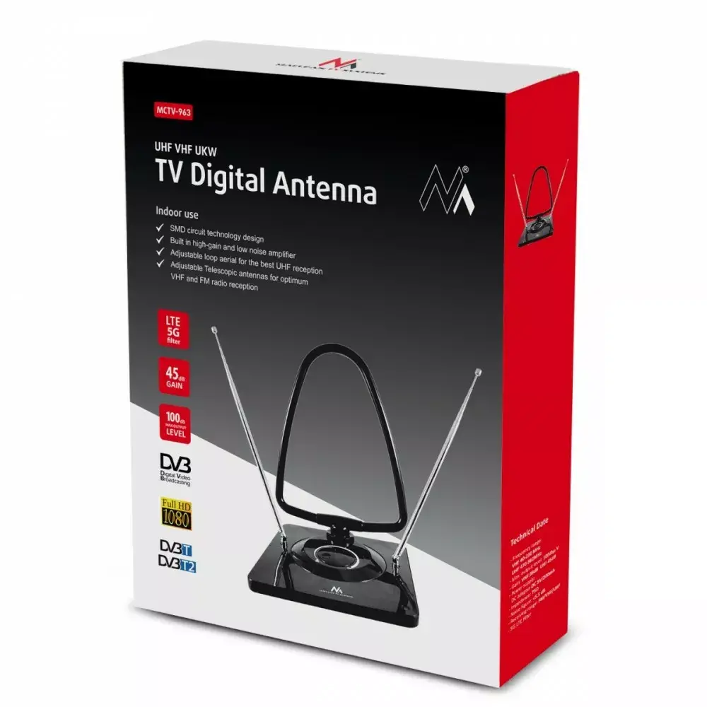 Iekštelpu antena MACLEAN MCTV-963 DVB-T/T2 Photo 8