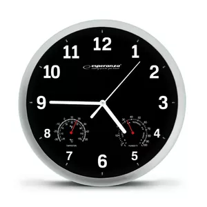 Esperanza EHC016K Mechanical wall clock Round Black