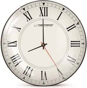 Настенные часы ESPERANZA EHC018R круглые, диаметр 30 см, бесшумный кварцевый механизм