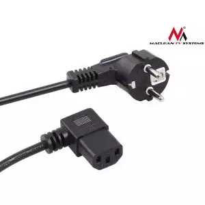 Сетевой кабель MACLEAN MCTV-803, черный, 3 м, для сети 220–250 В