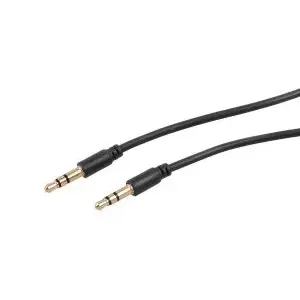 Audio Cable 3.5mm Male to Male 1.5m Black Maclean MCTV-815