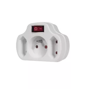 Power extension MACLEAN MCE142 — 3 AC outlets, Type E, 250 V, 16 A, 3500 W, Indoor, White