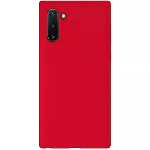 Protective soft-touch silicone case Evelatus for Samsung Galaxy Note 10 — Red