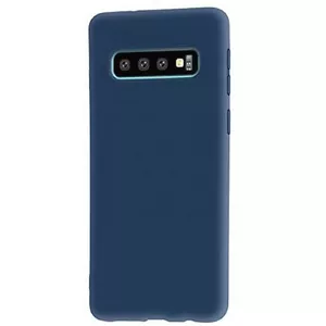 Evelatus Soft Silicone Case for Samsung Galaxy S10+, Dark Blue
