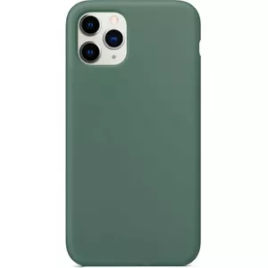 Protective silicone case Evelatus for iPhone 11 Pro Max — Soft Touch, Pine Green