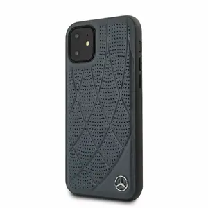 Чехол из натуральной стеганой кожи для iPhone 11 от Mercedes‑Benz — синий