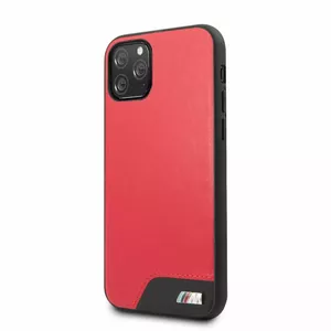 Жёсткий чехол для смартфона BMW для iPhone 11 Pro — гладкая PU-кожа, красный
