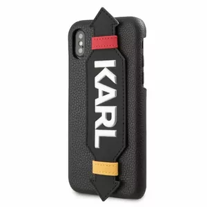 Phone case Karl Lagerfeld iPhone X / XS PU Black with Strap