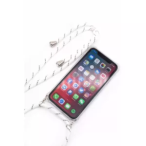 Aizsargmaciņš Evelatus priekš Samsung A10s, caurspīdīgs ar baltām svītrām