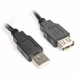 Omega AM-AF USB Vads Pagarinātājs 3m Melns