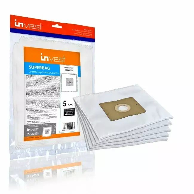Мешки для пылесоса Invest IZ-BAG05S, 4 шт. Photo 4