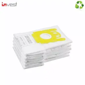 Vacuum cleaner bags for Karcher models 2501, 2601, NT181, WD2500M — Invest IZ-K21S, pack of 4