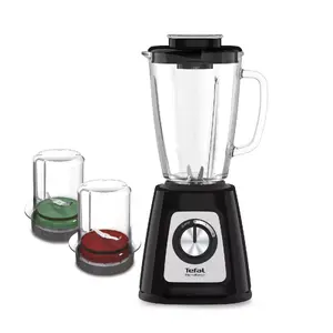 Galda blenderis Tefal BlendForce II BL4388 — 800 W, stikla trauks 1,25 L, ledus drupināšana, melns/nerūsējošā tērauda