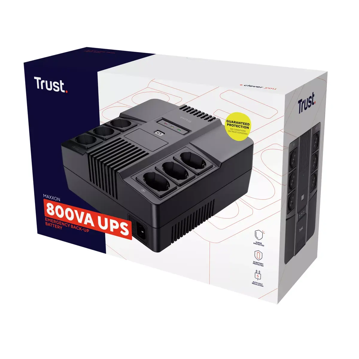 Nepārtraukta barošanas avots Trust Maxxon 0.8 kVA Photo 4