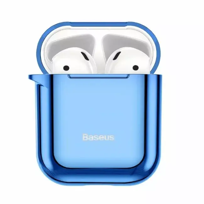 Baseus Metallic Shining Silicone Case for AirPods 1 / 2 Photo 2